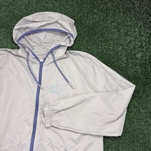 Southern Tide Full Zip Jacket Men's‎ Medium Gray Performance Windbreaker Golf